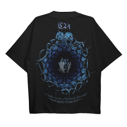 Calle 24 Black Tee — Official Merch | 305 gsm