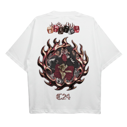 Calle 24 White Tee — Official Merch | 305 gsm